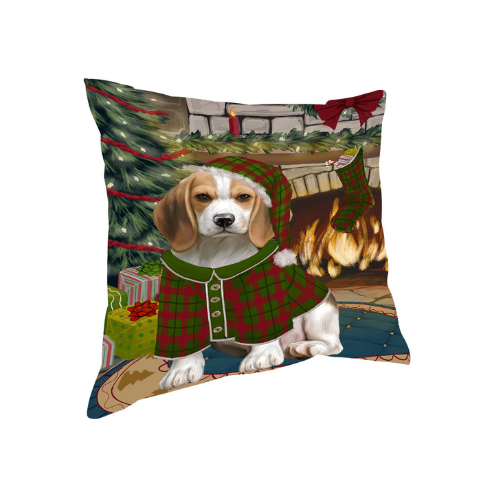 The Stocking was Hung Beagle Dog Pillow PIL69700