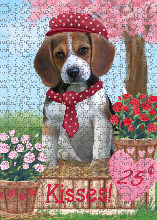 Rosie 25 Cent Kisses Beagle Dog Puzzle with Photo Tin PUZL91444