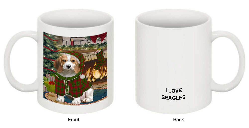 The Stocking was Hung Beagle Dog Coffee Mug MUG50591