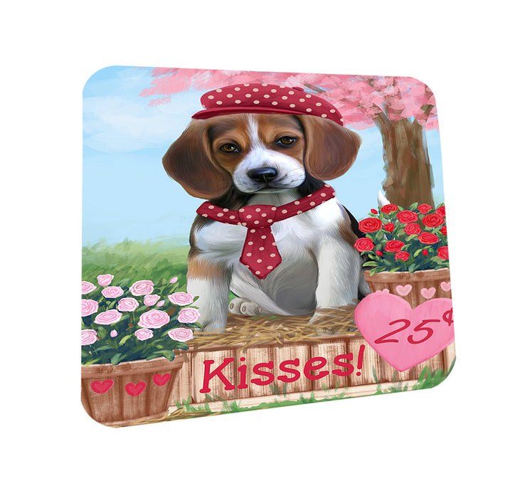 Rosie 25 Cent Kisses Beagle Dog Coasters Set of 4 CST55768