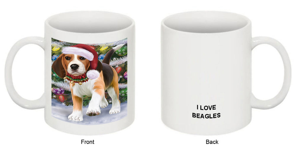 Trotting in the Snow Beagle Dog Coffee Mug MUG49959