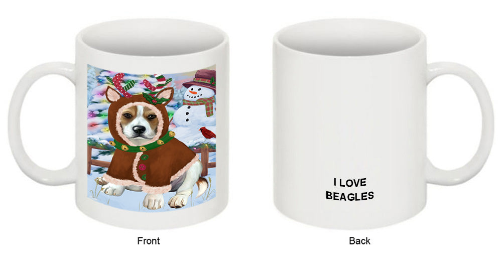 Christmas Gingerbread House Candyfest Beagle Dog Coffee Mug MUG51565