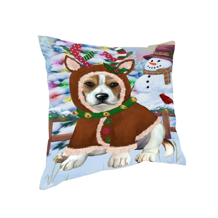 Christmas Gingerbread House Candyfest Beagle Dog Pillow PIL78960