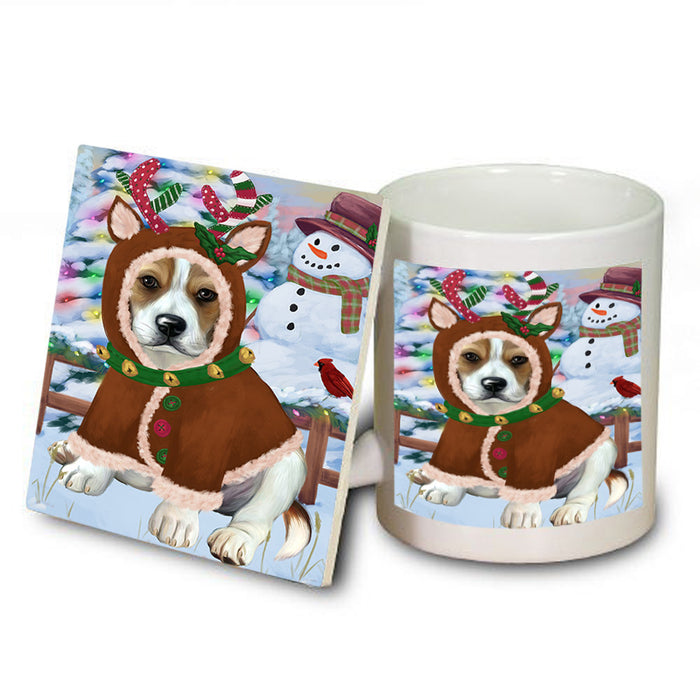Christmas Gingerbread House Candyfest Beagle Dog Mug and Coaster Set MUC56159