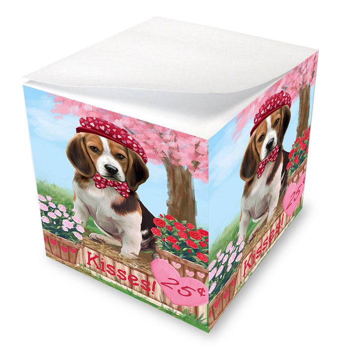 Rosie 25 Cent Kisses Beagle Dog Note Cube NOC53883