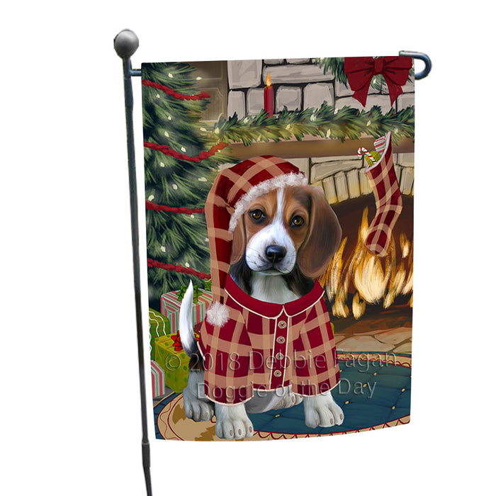 The Stocking was Hung Beagle Dog Garden Flag GFLG55487