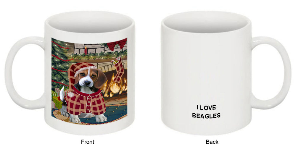 The Stocking was Hung Beagle Dog Coffee Mug MUG50592