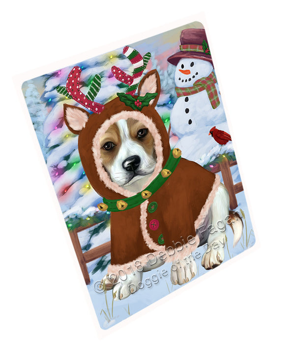 Christmas Gingerbread House Candyfest Beagle Dog Magnet MAG73640 (Small 5.5" x 4.25")