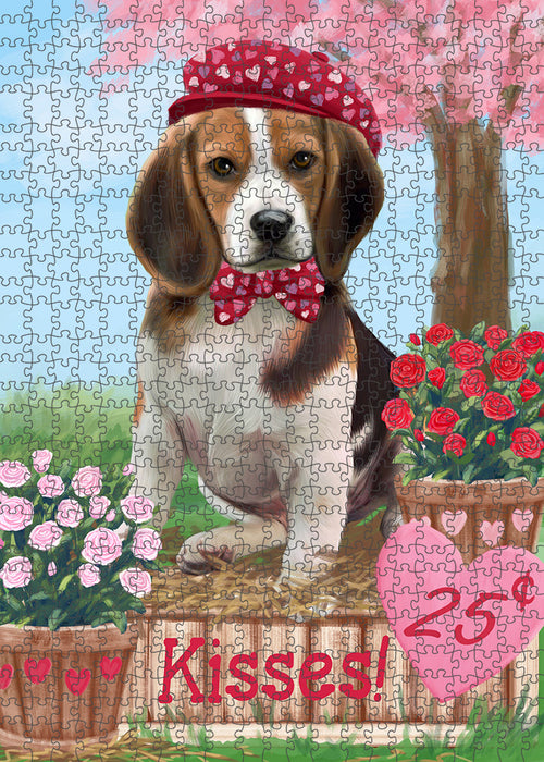 Rosie 25 Cent Kisses Beagle Dog Puzzle with Photo Tin PUZL91448