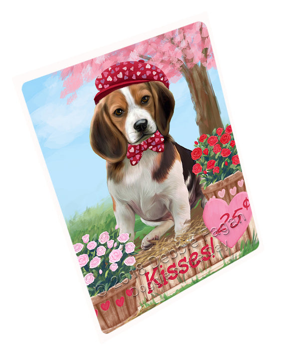 Rosie 25 Cent Kisses Beagle Dog Large Refrigerator / Dishwasher Magnet RMAG97134