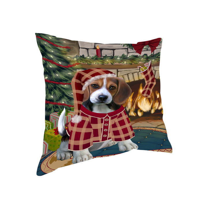 The Stocking was Hung Beagle Dog Pillow PIL69704