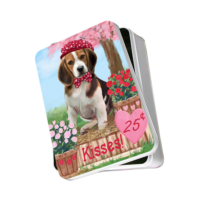 Rosie 25 Cent Kisses Beagle Dog Photo Storage Tin PITN55754