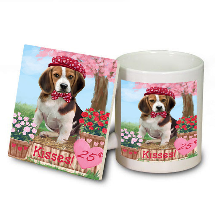 Rosie 25 Cent Kisses Beagle Dog Mug and Coaster Set MUC55803