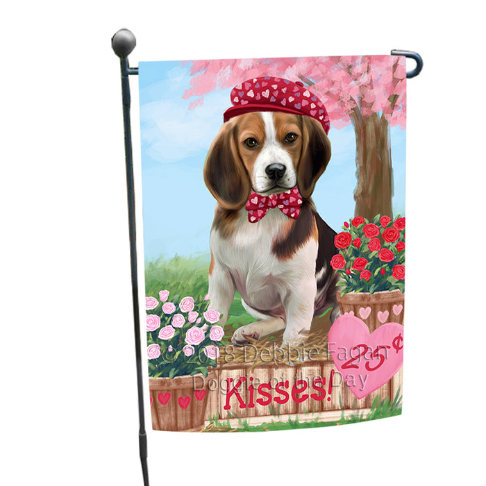 Rosie 25 Cent Kisses Beagle Dog Garden Flag GFLG56359