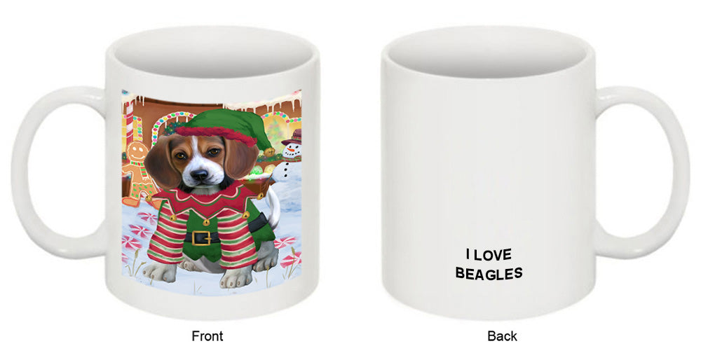 Christmas Gingerbread House Candyfest Beagle Dog Coffee Mug MUG51566