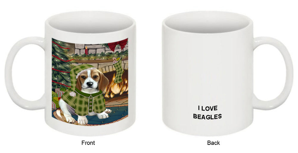 The Stocking was Hung Beagle Dog Coffee Mug MUG50593