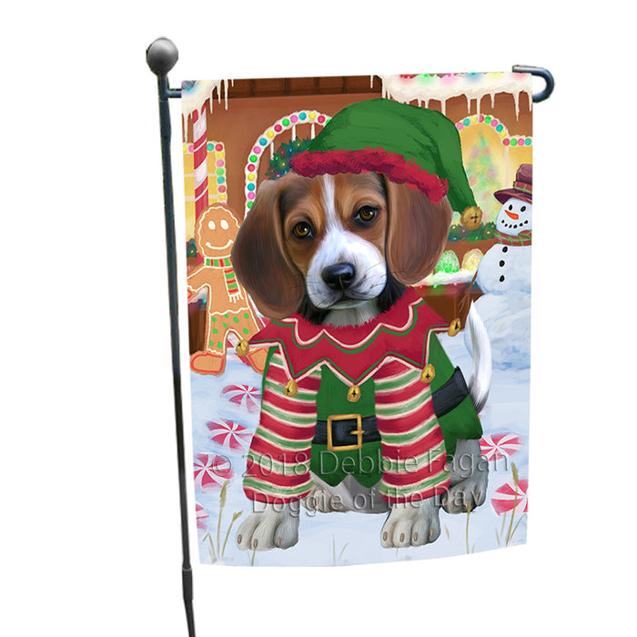 Christmas Gingerbread House Candyfest Beagle Dog Garden Flag GFLG56716