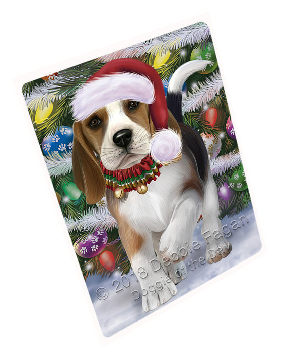 Trotting in the Snow Beagle Dog Large Refrigerator / Dishwasher Magnet RMAG89028
