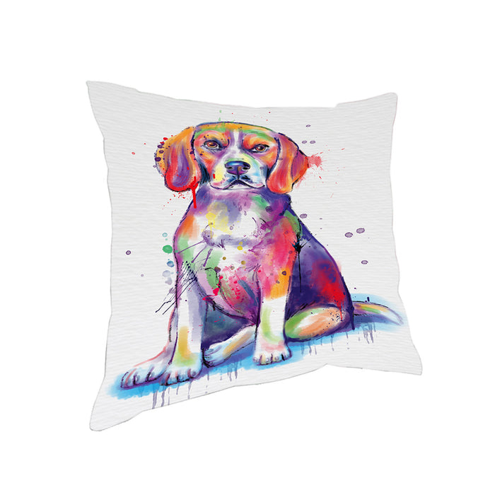 Watercolor Beagle Dog Pillow PIL83188