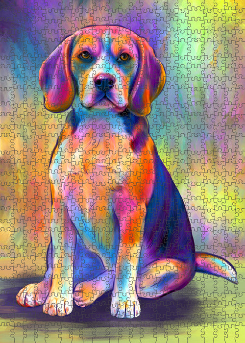 Paradise Wave Beagle Dog Puzzle with Photo Tin PUZL94968