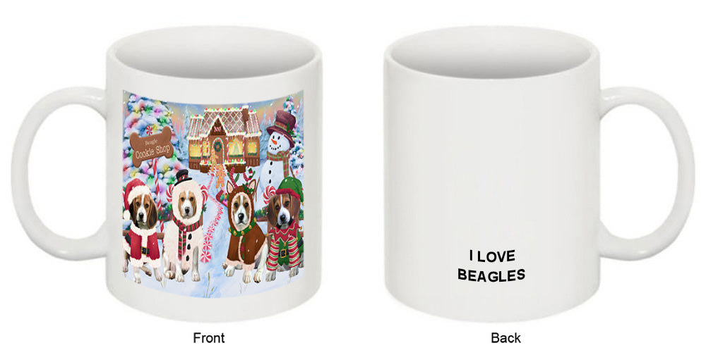 Holiday Gingerbread Cookie Shop Beagles Dog Coffee Mug MUG51500
