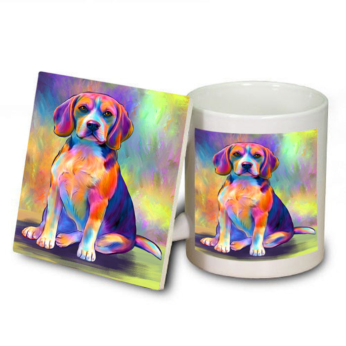 Paradise Wave Beagle Dog Mug and Coaster Set MUC56684