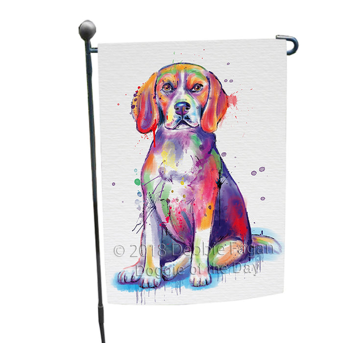 Watercolor Beagle Dog Garden Flag GFLG65040