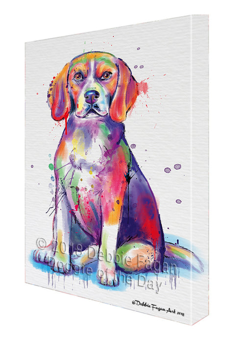 Watercolor Beagle Dog Canvas Print Wall Art Décor CVS136088