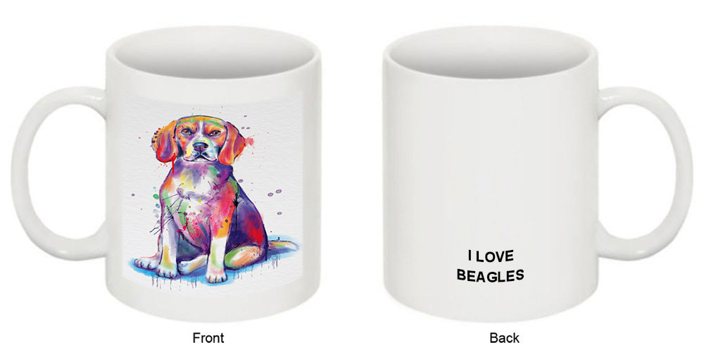 Watercolor Beagle Dog Coffee Mug MUG52470