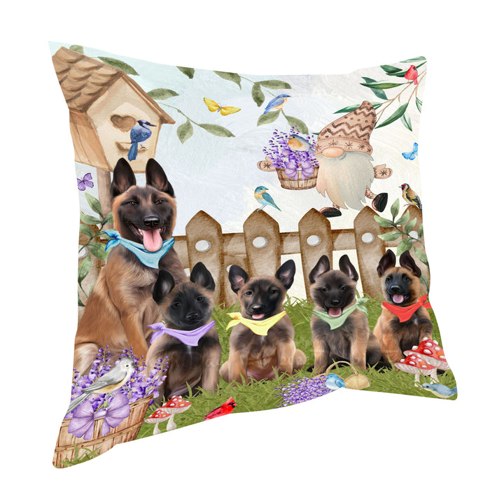 Belgian Malinois Pillow, Cushion Throw Pillows for Sofa Couch Bed, Explore a Variety of Designs, Custom, Personalized, Dog and Pet Lovers Gift