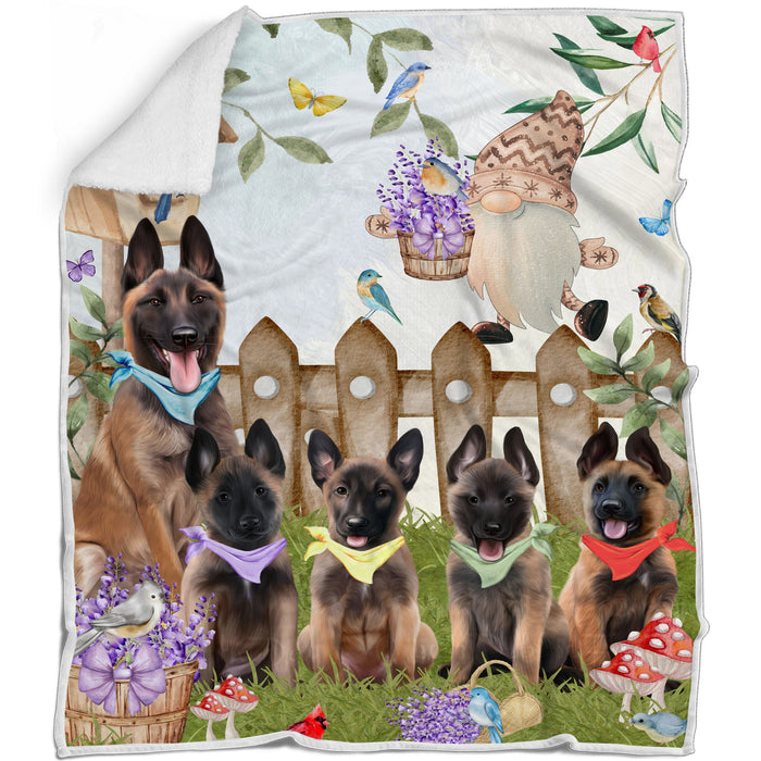 Belgian Malinois Blanket: Explore a Variety of Personalized Designs, Bed Cozy Sherpa, Fleece and Woven, Custom Dog Gift for Pet Lovers