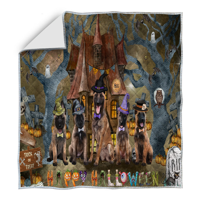 Belgian Malinois Bedspread Quilt, Bedding Coverlet Quilted, Explore a Variety of Designs, Personalized, Custom, Dog Gift for Pet Lovers