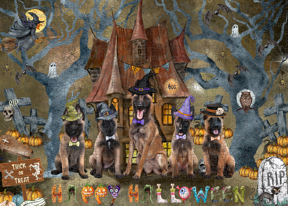 Belgian Malinois Jigsaw Puzzle: Explore a Variety of Designs, Interlocking Halloween Puzzles for Adult, Custom, Personalized, Pet Gift for Dog Lovers