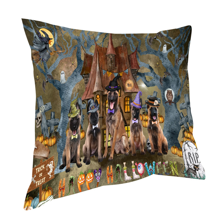 Belgian Malinois Throw Pillow: Explore a Variety of Designs, Cushion Pillows for Sofa Couch Bed, Personalized, Custom, Dog Lover's Gifts