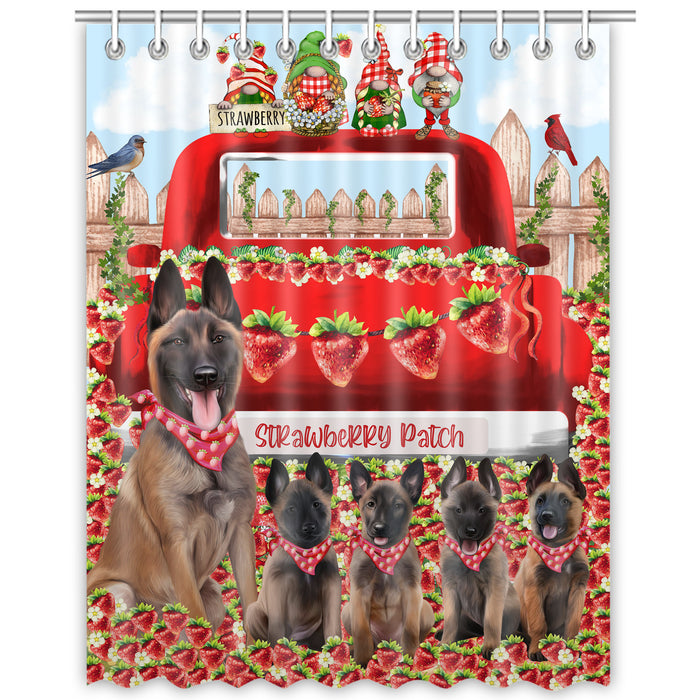 Belgian Malinois Shower Curtain: Explore a Variety of Designs, Custom, Personalized, Waterproof Bathtub Curtains for Bathroom with Hooks, Gift for Dog and Pet Lovers