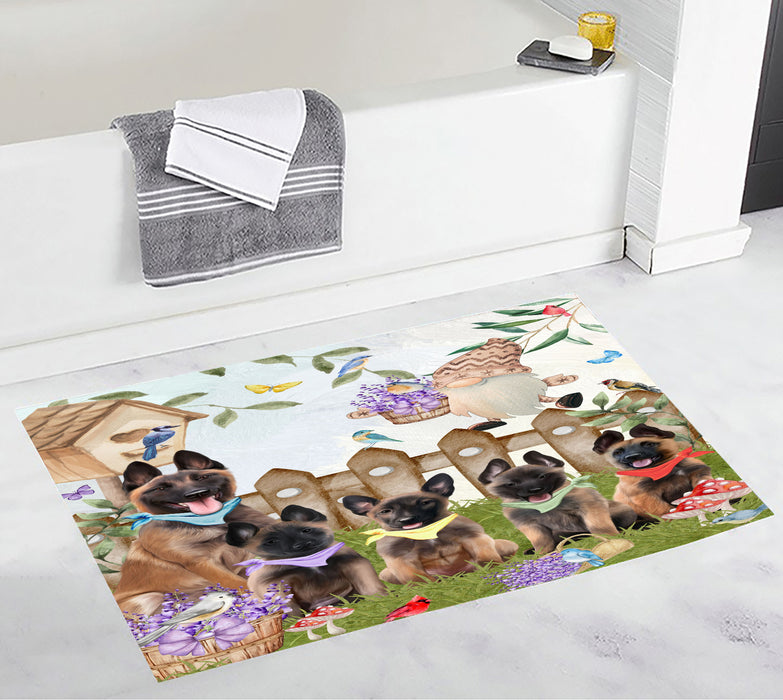 Belgian Malinois Bath Mat: Explore a Variety of Designs, Custom, Personalized, Anti-Slip Bathroom Rug Mats, Gift for Dog and Pet Lovers
