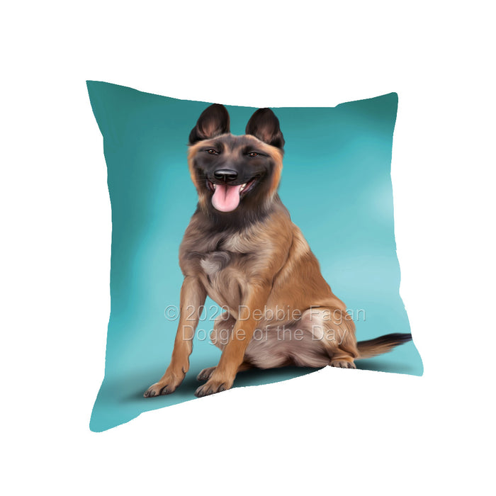 Belgian Malinois Dog Pillow with Top Quality High-Resolution Images - Ultra Soft Pet Pillows for Sleeping - Reversible & Comfort - Ideal Gift for Dog Lover - Cushion for Sofa Couch Bed - 100% Polyester