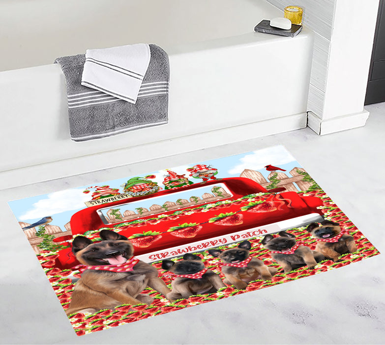 Belgian Malinois Personalized Bath Mat, Explore a Variety of Custom Designs, Anti-Slip Bathroom Rug Mats, Pet and Dog Lovers Gift