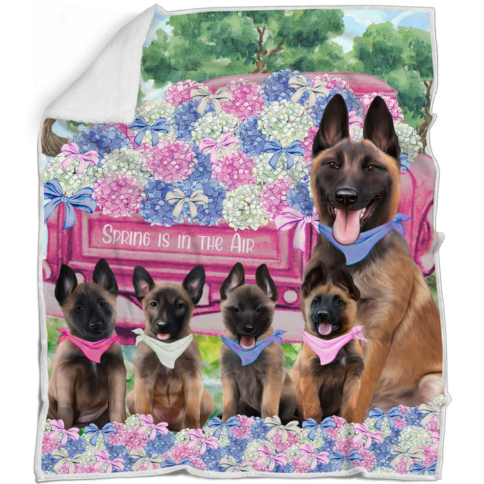 Belgian Malinois Blanket: Explore a Variety of Designs, Custom, Personalized Bed Blankets, Cozy Woven, Fleece and Sherpa, Gift for Dog and Pet Lovers