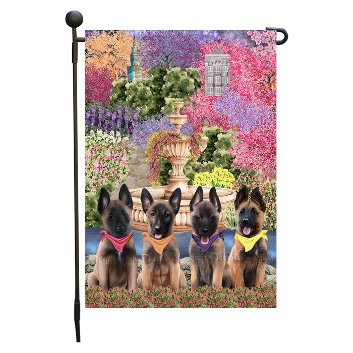Belgian Malinois Dogs Garden Flag: Explore a Variety of Designs, Weather Resistant, Double-Sided, Custom, Personalized, Outside Garden Yard Decor, Flags for Dog and Pet Lovers