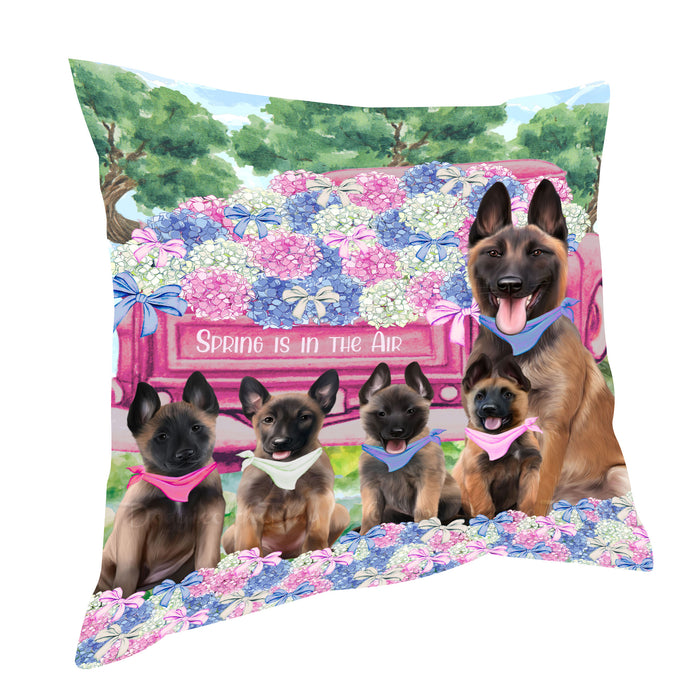 Belgian Malinois Pillow: Cushion for Sofa Couch Bed Throw Pillows, Personalized, Explore a Variety of Designs, Custom, Pet and Dog Lovers Gift