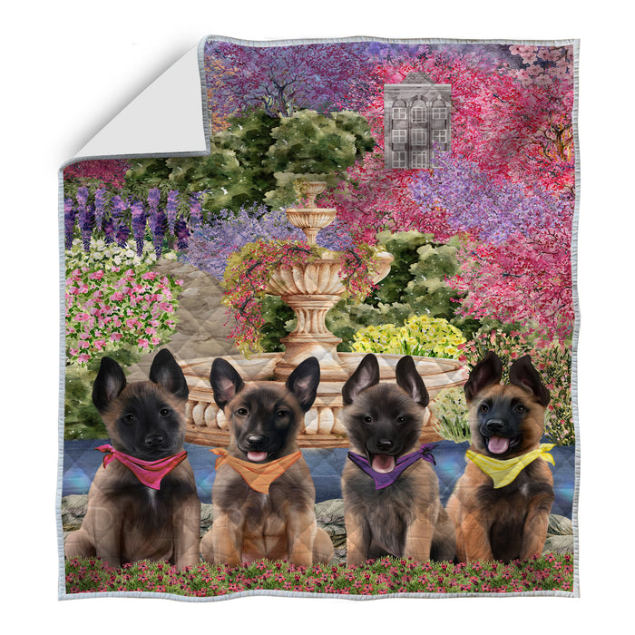 Belgian Malinois Bedding Quilt, Bedspread Coverlet Quilted, Explore a Variety of Designs, Custom, Personalized, Pet Gift for Dog Lovers