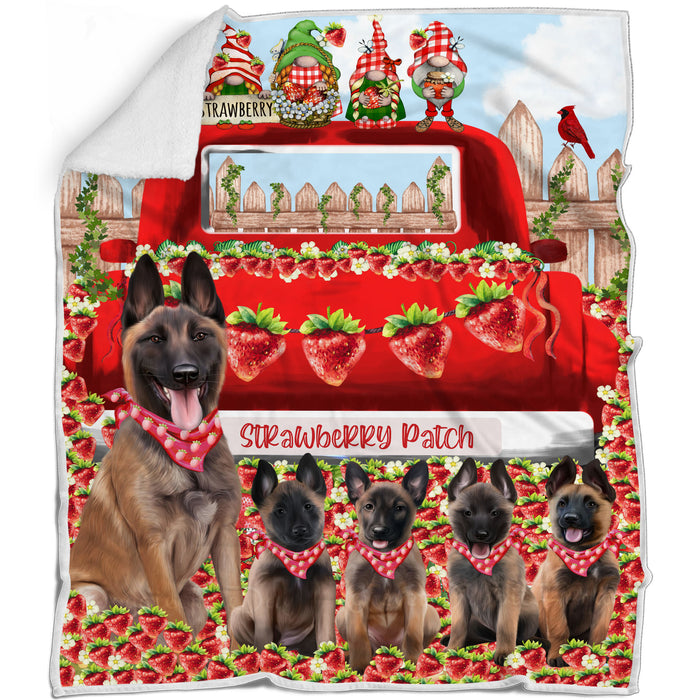 Belgian Malinois Bed Blanket, Explore a Variety of Designs, Personalized, Throw Sherpa, Fleece and Woven, Custom, Soft and Cozy, Dog Gift for Pet Lovers