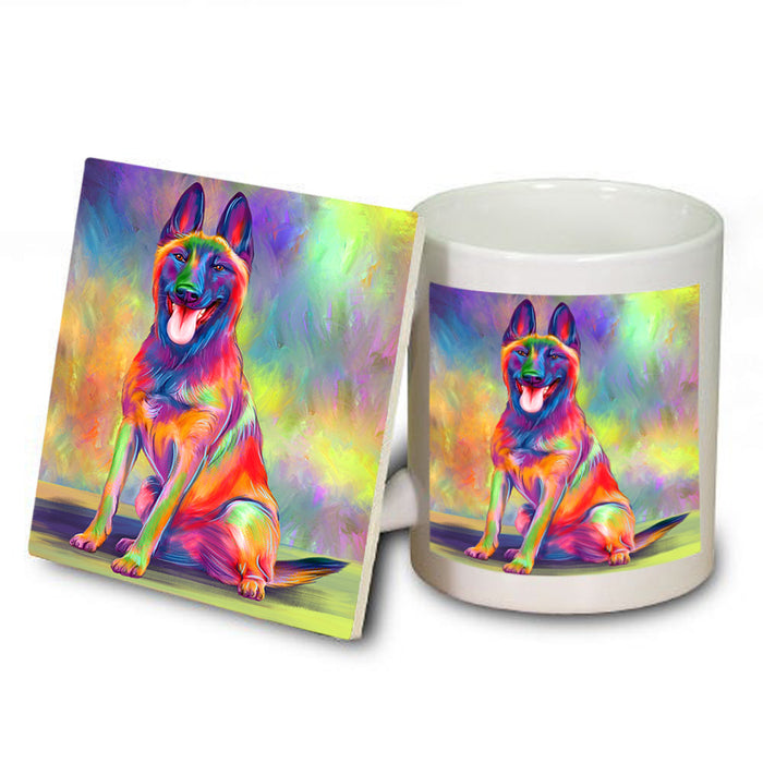 Paradise Wave Belgian Malinoi Dog Mug and Coaster Set MUC57486