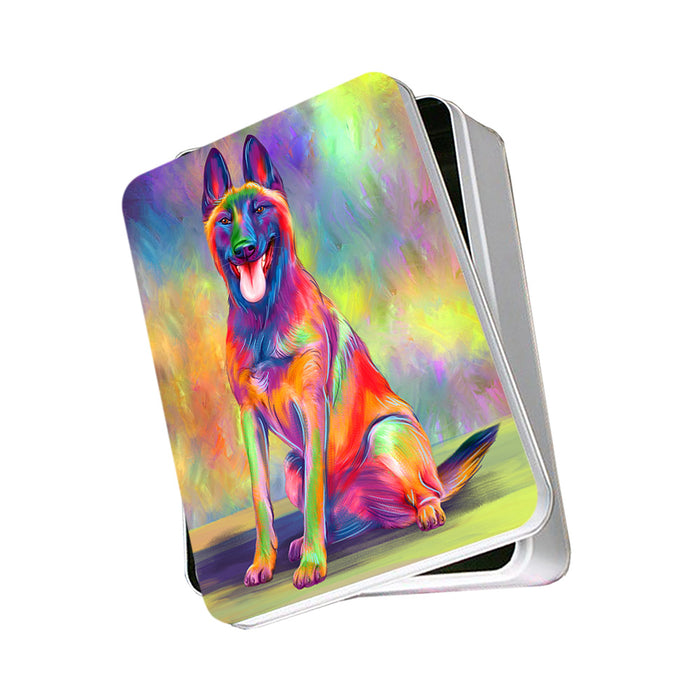 Paradise Wave Belgian Malinoi Dog Photo Storage Tin PITN57437