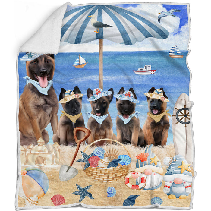 Belgian Malinois Bed Blanket, Explore a Variety of Designs, Custom, Soft and Cozy, Personalized, Throw Woven, Fleece and Sherpa, Gift for Pet and Dog Lovers