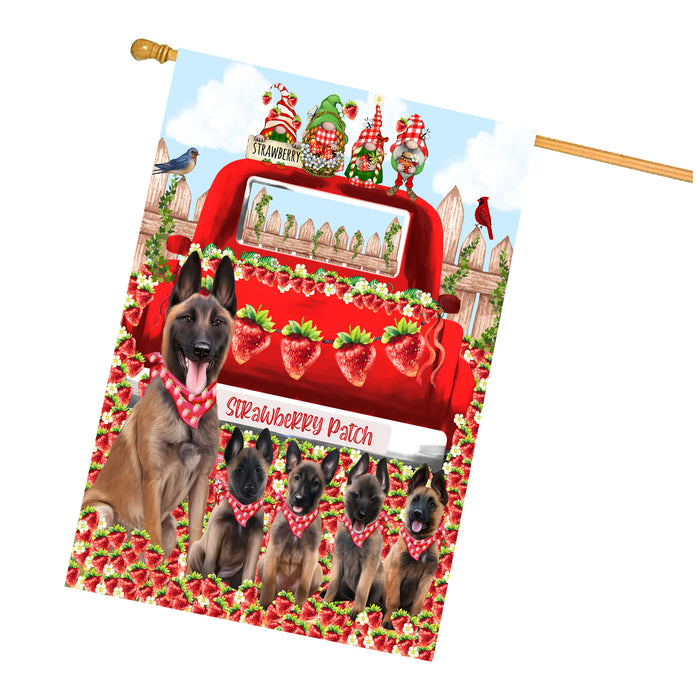 Belgian Malinois Dogs House Flag: Explore a Variety of Custom Designs, Double-Sided, Personalized, Weather Resistant, Home Outside Yard Decor, Dog Gift for Pet Lovers