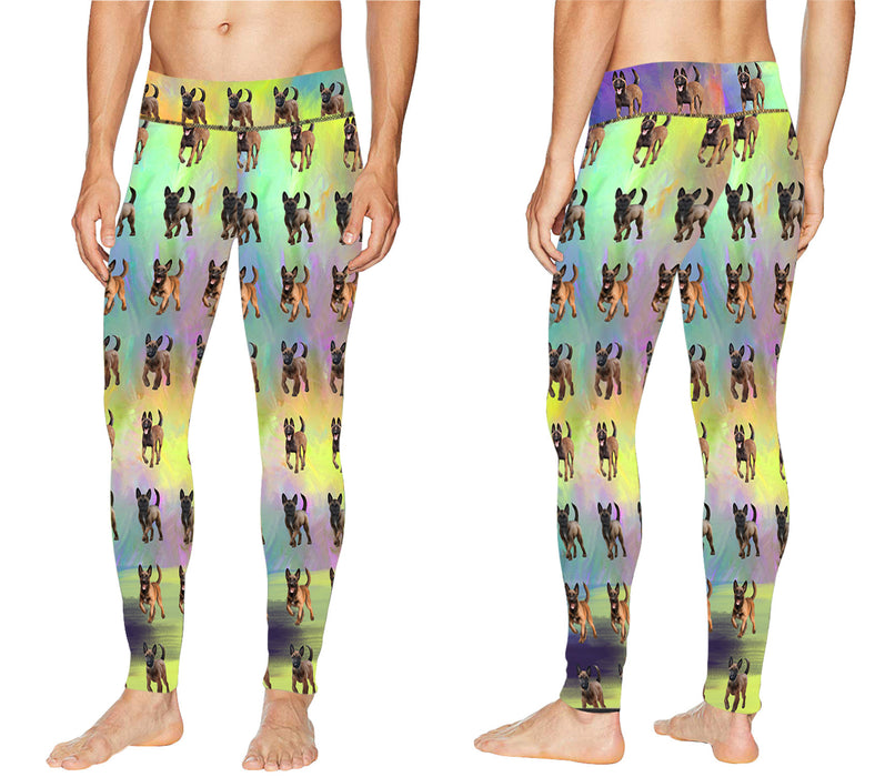 Paradise Wave Belgian Malinois Dogs All Over Print Meggings