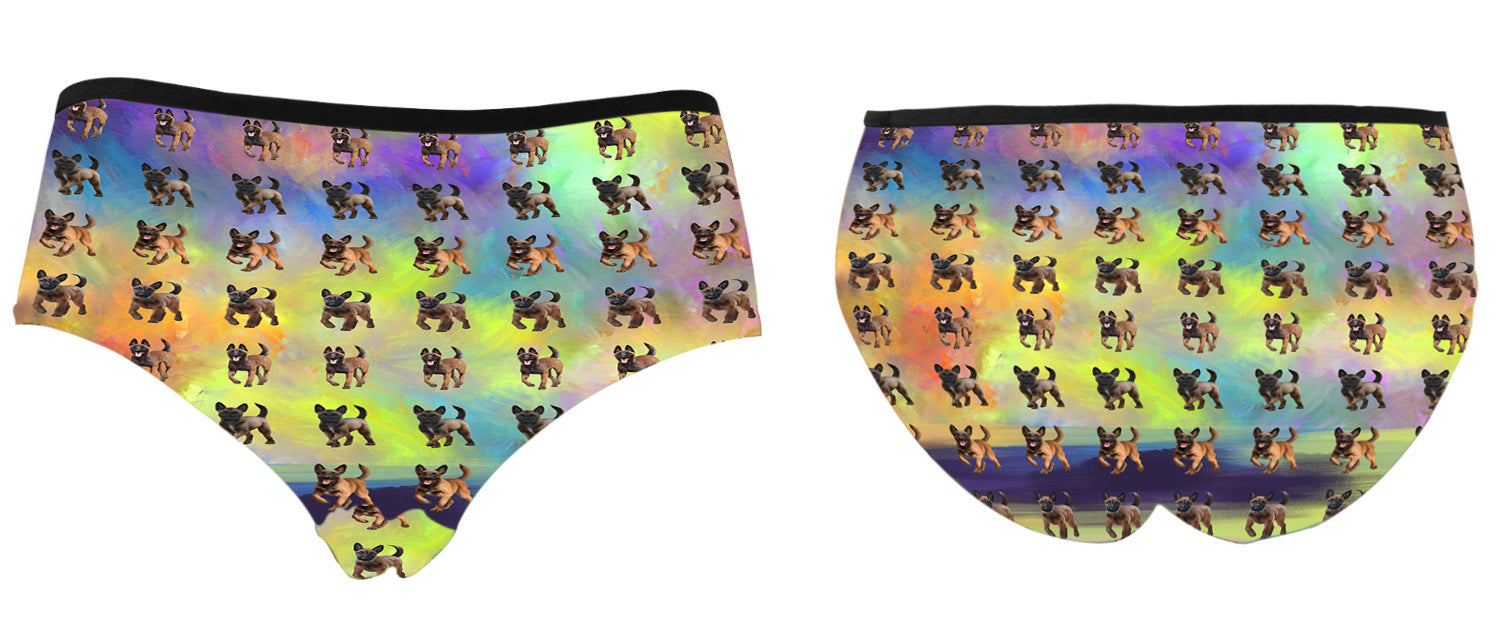Paradise Wave Belgian Malinois Dogs High Waist Women's Briefs