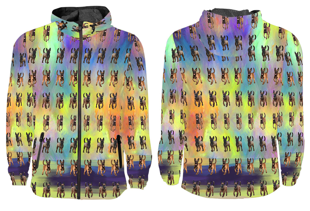 Paradise Wave Belgian Malinois Dogs All Over Print Windbreaker for Men